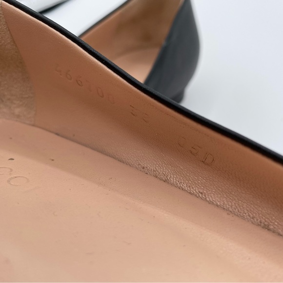 Gucci Black Leather Horsebit Flats - Picture 7 of 7